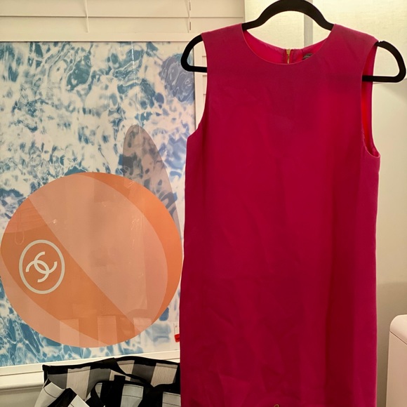 EUC Vince 100% Silk Pink Sleeveless Dress 6 - Picture 5 of 10
